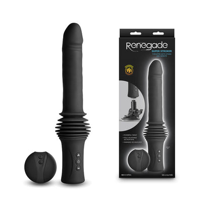 Renegade Super Stroker USB Thrusting Vibrator  - Model RS-2021 GENTLEMEN'S Masturbation Sleeve Black - Adult Naughty Store