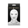 Fetish & Fashion Nylon Eyes & Mouth Hood FMH-001 Unisex Sensory Deprivation Hood - White - Adult Naughty Store