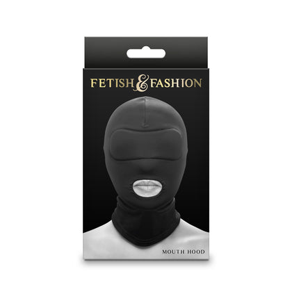 Fetish & Fantasy Mouth Hood M01 Black - Unisex Sensory Deprivation Mask - One Size Fits Most