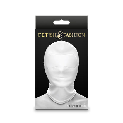 Fetish & Fantasy Sensory Deprivation Closed Hood SDC01 Unisex Headgear White - Adult Naughty Store