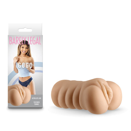 Introducing the Gogo Barely Legal Flesh Vagina Stroker (Model BL-001) for Men, providing Realistic Pleasure in Pink
