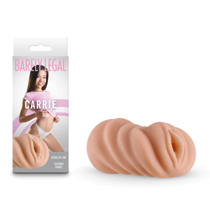 Flesh - Barely Legal Carrie Flesh Vagina Stroker Model BLS-001 for Men - Textured Shaft, Pink