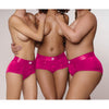Ouch! Vibrating Strap-on Brief - Pink - M/L