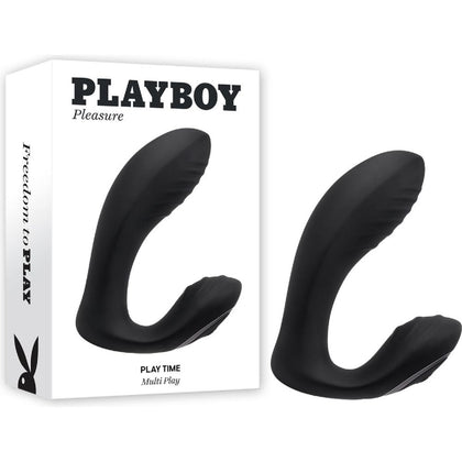 Playboy Pleasure Vibrating G-Spot/P-Spot USB Rechargeable Vibrator - Play Time Model PT-001 Black