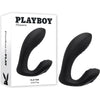 Playboy Pleasure Vibrating G-Spot/P-Spot USB Rechargeable Vibrator - Play Time Model PT-001 Black - Adult Naughty Store