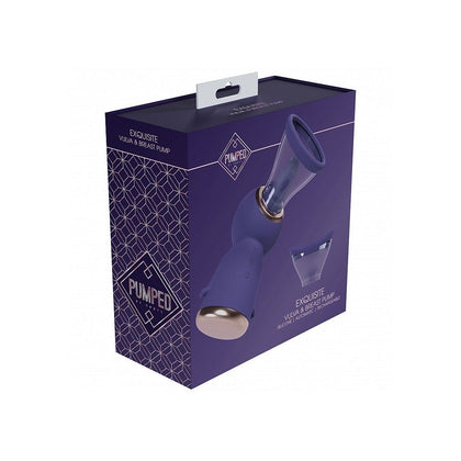Pumped - Exquisite - Automatic - Silicone - Rechargeable Vulva & Breast Pump - Purple