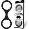 Midnight Seduction Silicone Cuff Restraints with Complimentary Blindfold - Adult Naughty Store