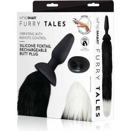 WhipSmart Furry Tales Silicone Foxtail Rechargeable Butt Plug - Adult Naughty Store