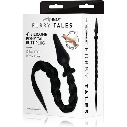 WhipSmart Furry Tales 4 Inch Silicone Pony Tail Butt Plug - Adult Naughty Store