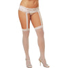 Pantyhose W/Garters White - Adult Naughty Store