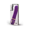 Vibe Couture Pleats Purple Dual Layer Silicone Front Row Vibrator - Model VR-02 - Women's G-Spot & Clitoral Pleasure Toy