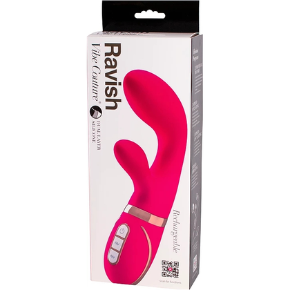 Vibe Couture Ravish Pink Dual Motor USB Rechargeable G-Spot Vibrator - Adult Naughty Store