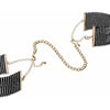 Bijoux Indiscrets Desir Metallique Handcuffs Black - Sensual Pleasure Wrist Restraints for Couples