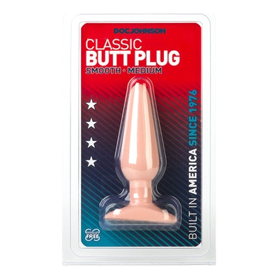 Introducing the Sensual Pleasure Collection: Doc Johnson Classic Butt Plug Medium Anal Toy - Model 4W - Unleash Your Desires with Elegance and Comfort