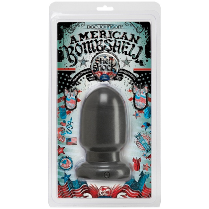 American Bombshell - Shellshock Small Gun Metal: The Ultimate Pleasure Weapon for Intense Sensations, Model AB-SS-SM-GM, Designed for All Genders, Explosive Stimulation for Every Erotic Zone, Sleek and Seductive Gun Metal Finish