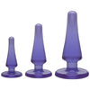 Introducing the Crystal Jellies Sensual Pleasure Anal Initiation Kit - Model X123: The Ultimate Purple Delight for All Genders and Unforgettable Backdoor Pleasure