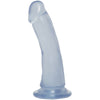 Doc Johnson Crystal Jellies 6.5 Inch Slim Dong - Model SD65C - Unisex Realistic Dildo for Intense Pleasure - Clear - Adult Naughty Store