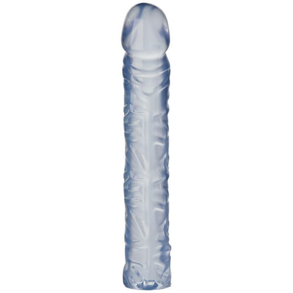 Doc Johnson Crystal Jellies Classic 10-Inch Clear Dong - Versatile Pleasure Toy for All Genders - Unleash Your Desires