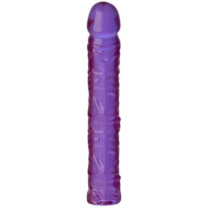 Doc Johnson Crystal Jellies 10-Inch Classic Dong Purple - The Ultimate Pleasure Experience for Him or Her!