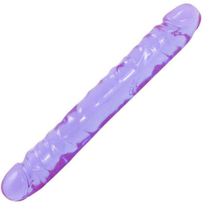 Crystal Jellies Jr. Double Dong - Model CJ12 - Purple - Sensual Pleasure for All Genders