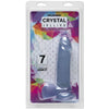 Crystal Jellies 7-Inch Realistic Cock with Balls - Model #7RCB - Sensual Pleasure for All Genders - Clear