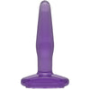 Doc Johnson Crystal Jellies Small Butt Plug - Model 4 | Sensual Pleasure for All Genders | Purple Delight