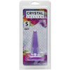 Doc Johnson Crystal Jellies Small Butt Plug - Model 4 | Sensual Pleasure for All Genders | Purple Delight