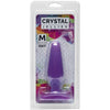 Doc Johnson Crystal Jellies Medium Butt Plug - Model 5 - Unisex Anal Pleasure - Purple Delight