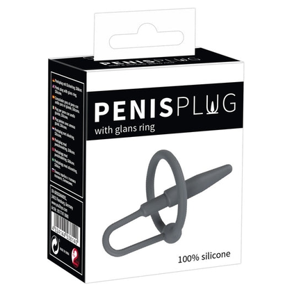 Introducing the SensaSilk™ PenisPlug with Glans Ring - Model X1: The Ultimate Pleasure Enhancer for Men - Adult Naughty Store