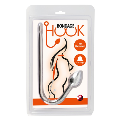 Introducing the Sensual Pleasure Bondage Hook: Model BH-5.1 for Him and Her, for Deeper Anal Delights in Alluring Aluminium - Adult Naughty Store