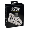 ChasteLock Stainless Steel Chasity Cage Model CL-950 - Male Cock Cage for Ultimate Pleasure - Silver