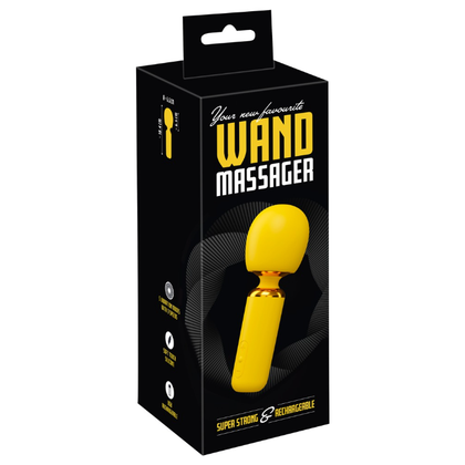 Your New Favorite Dynamic Yellow Massage Wand - Model X1 - Powerful Full-Body Massager for All Genders - Intense Pleasure and Stimulation - USB Rechargeable - Adult Naughty Store