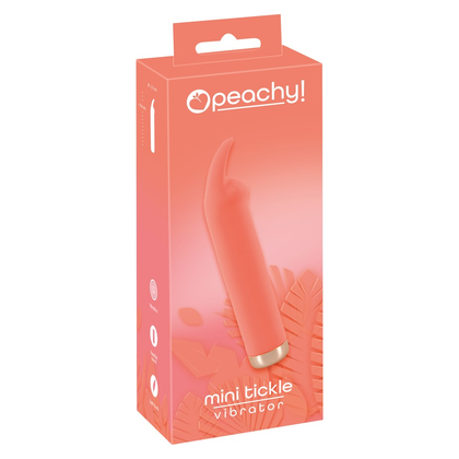 Introducing the Sensual Pleasures Peachy! Mini Tickle Vibrator - Model PT-2021: A Delightful Experience for All Genders, Offering Intense Stimulation and Sensational Pleasure in a Gorgeous Bl - Adult Naughty Store