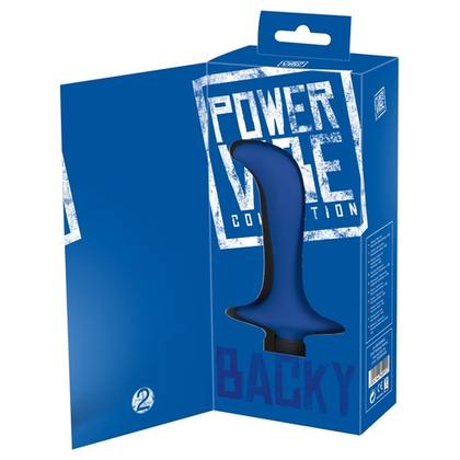 Power Vibe Backy Prostate Vibrator - Model PV-500 - Male Pleasure - Dark Blue