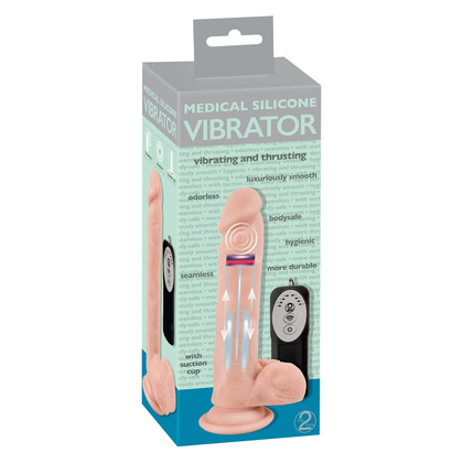 Introducing the SensaVibe SV-2000 Medical Silicone Thrusting Vibrator for Women - Ultimate Pleasure Experience for Deep Stimulation - Black - Adult Naughty Store