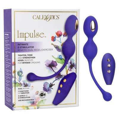 Impulse Intimate E-Stim Remote Dual Kegel - The Ultimate Pleasure Enhancer for Her in Sultry Midnight Black