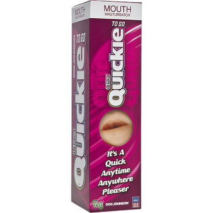 Introducing the Quickies To Go ULTRASKYN Masturbator - Mouth: The Ultimate Oral Pleasure Experience for Men in White