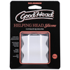 Doc Johnson GoodHead Helping Head Silicone Mini Stroker for Enhanced Fellatio Pleasure - Model GH-2001 - Unisex - Stimulating Massage Beads - Frosted