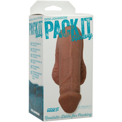 Sensual Pleasures: ULTRASKYN Pack It Lite Brown PHL-550 Realistic Packer for All-Day Comfort and Intimate Delights - Unisex Genital Pleasure Toy