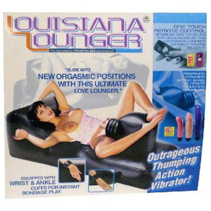 Introducing the Sensual Pleasure Delight - The Louisiana Lounger, Model L-123, for Ultimate Sensations, Designed for All Genders, Exquisite Pleasure for Every Intimate Moment, in Seductive Midnight Black