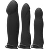 Doc Johnson Body Extensions Hollow Silicone Strap-On Set - Model 4PC-SEXY-GENDER-AROUSAL-COLOR