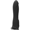 Doc Johnson Be Strong 7.5in Slim Dong Hollow Silicone Strap-On Set - Empowering Pleasure for All Genders - Intense Sensations for Intimate Play - Midnight Black