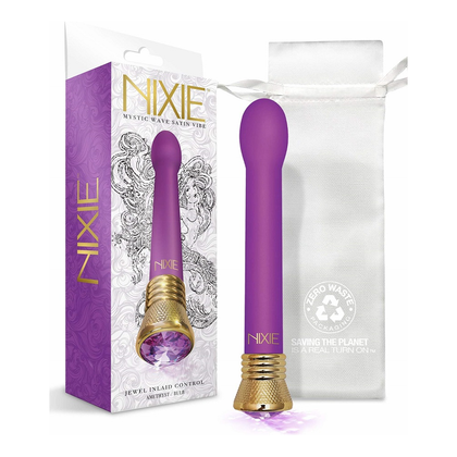 Nixie Jewel Satin Bulb Vibe - Amethyst - Adult Naughty Store