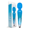 Nixie Rechargeable Wand Massager - Blue Ombre Metallic - Powerful Pleasure for All Genders - Model NM-2001 - Adult Naughty Store