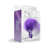 Introducing the Sensual Pleasures Collection: NIXIE Metal Butt Plug with Tail - Model MP-380, for Exquisite Anal Delights - Metallic Purple - Adult Naughty Store