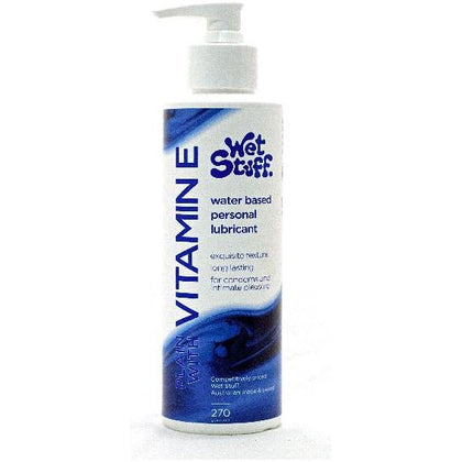 Wet Stuff Vit E 270g Water-Based Lubricant for Enhanced Intimate Pleasure - Clear, Hypoallergenic, pH Balanced