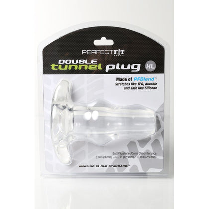 Introducing the Clear Tunnel Plug Double XL: The Ultimate Unisex Anal Pleasure Toy