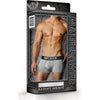 Male Power Mini Pouch Short Grey - Comfortable and Stylish Men's Underwear for Enhanced Masculinity and Confidence - Adult Naughty Store