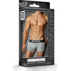 Male Power Mini Pouch Short Grey - Sensational Supportive Knit Underwear for Men