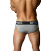 Male Power Mustang Bikini - Sensational Grey and White Knit Patterned Men's Underwear for Enhanced Masculinity and Sex Appeal